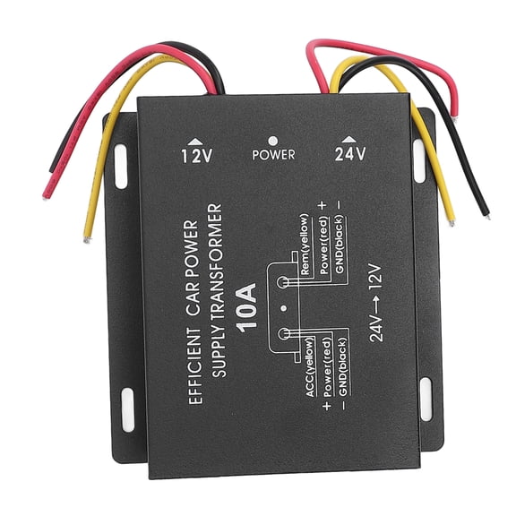 M Buder 24V to 12V DC Voltage Converter Powerful Car Power Supply Voltage Converter for Trucks Motorhomes SUVs Buses 10A 120W Short Circuit Protection