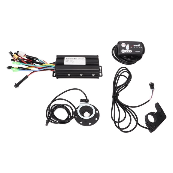 M Buder 24V 36V 48V Sine Waving Controller Thumb Throttle PAS LED LCD Meter Electric Bike 3 Mode Motor Controller Set