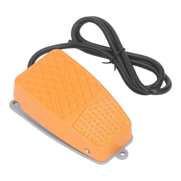M Buder 250V Foot Switch Silver Contact Anti Slip Aluminum Alloy Shell Foot Power Control for Table Saw
