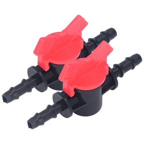 M Buder 2PCS 8mm Outer Diameter ABS Plastic Flow Regulator Water Stop Valve Liquid Control Valve Water Pump Straight Through Valve For Home Improvement And Plumbing Supplies (4.72 inches / 12 cm)