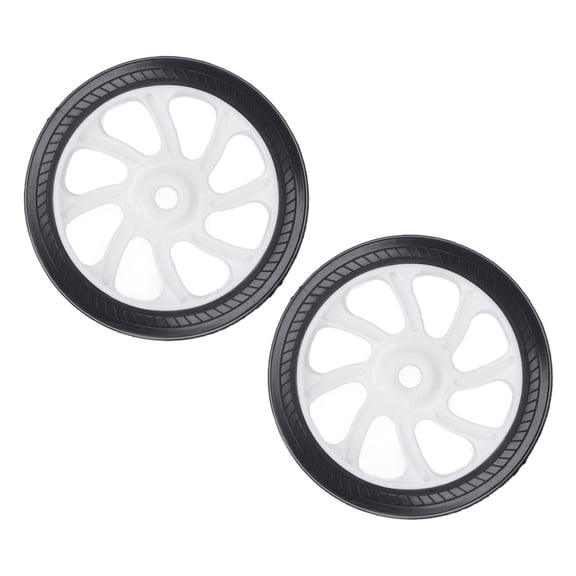 M Buder 2PCS Air Compressor Wheel Replacement Parts High-Impact ABS and Premium Rubber Universal Air Compressor Wheel Accessory for Portable Inflators Heavy Duty 6 inches / 15.2 cm Wheels