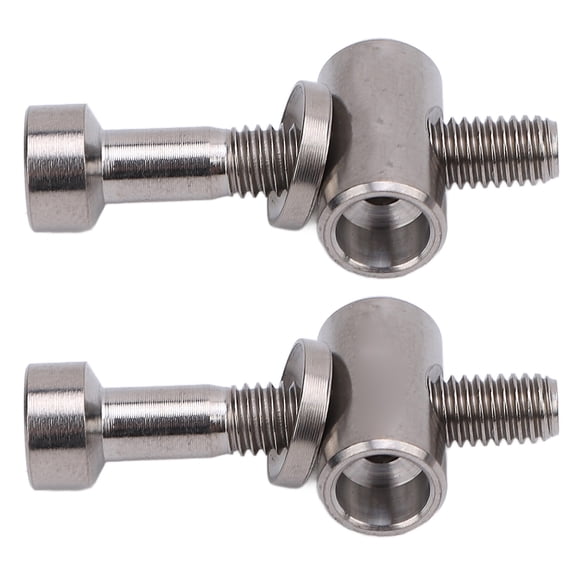 M Buder 2PCS Bike Seatpost Fixed Screw M5x30mm Ti Alloy Bike Seatpost Fixed Bolts for Cycling DIY Replacement Parts Kit (Silver, 1.18 inches / 30 mm)[cite: 1]