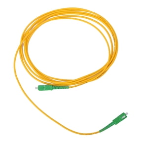 M Buder 2PCS Fiber Optic Patch Cable Single Mode & Single Core SC/APC SC/APC SM-G652D OS2 3 Meters / 9.8 Feet High Strength PVC Ceramic Ferrule Low Insertion Loss Yellow