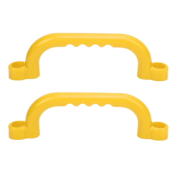 M Buder 2PCS Kids Toy Handles Reusable Plastic Playground Safe Grab Handle for Outdoor Climbing Yellow (12.60 inches / 32 cm)