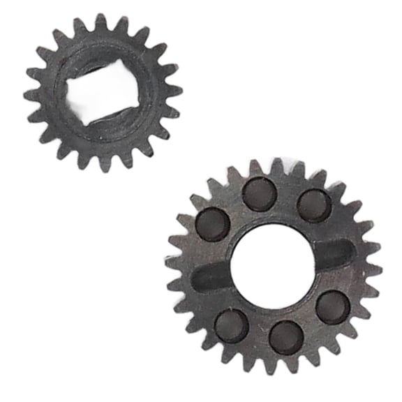 M Buder 2PCS Portal Gear Set 28T 20T Alloy Precise Fit 1/10 RC Toy Car Portal Gear Replacement Parts for VS4-10 Phoenix Portal Axle (0.79 inches / 2 cm), Silver