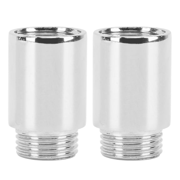 M Buder 2PCS Stainless Steel Chrome Plating Shower Arm Extension Round Bathroom Extender Pipe, 1.2 Inches / 3 cm