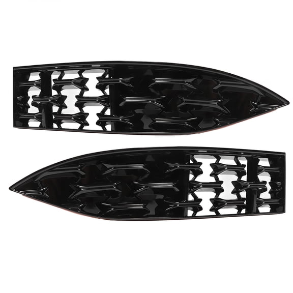 M Buder 2PCs Front Grille Guard Glossy Black Mesh Inserts Trims Replacement Protector Decoration Cover for Mazda CX-5 2022+ ABS Material (17.72 inches / 45 cm)