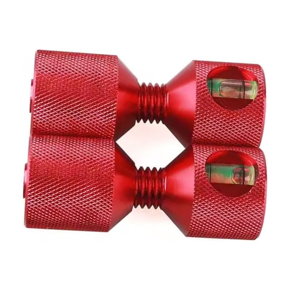 M Buder 2Pcs 1-1/8in Aluminum Detachable Flange Alignment Pin with Built-in Level Construction Tool (1-1/8 in / 2.8 cm)
