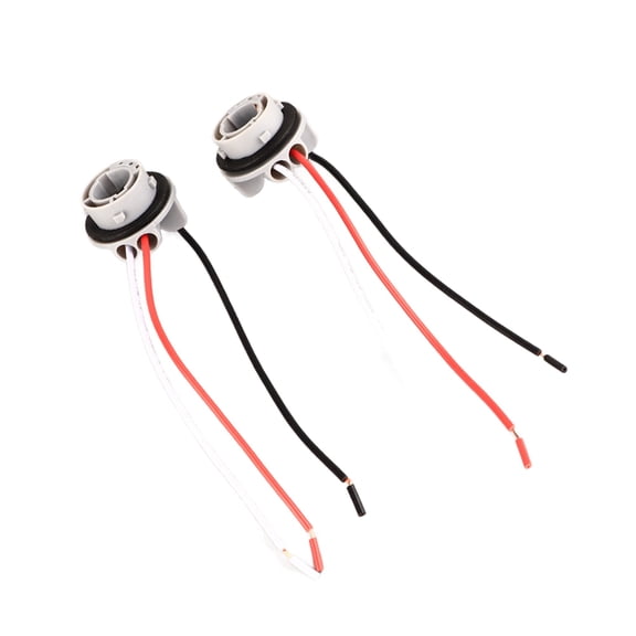 M Buder 2Pcs 1157 Socket LED Turn Signal Brake Light Bulb Holder Adapter Base Connector Wiring Cable (6.30 inches / 16.00 cm)