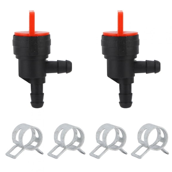 M Buder 2Pcs 90 Degree Fuel Shut Off Valve Replacement for Briggs & Stratton 698181, Fits 0.18-0.2in Line (3.54 inches / 9 cm)