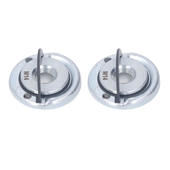 M Buder 2Pcs Angle Grinder Flange Nut M14 Alloy Steel Self Locking Pressure Plate Quick Clamp Replacement Parts for Diamond Blades 1.77 inches / 45 mm