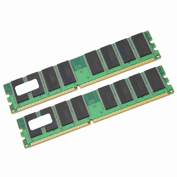 M Buder 2Pcs Desktop Memory Module for AMD DDR 1GB 266MHz PC-2100 Double-Sided 16-Grain 184-Pin PC RAM Electronic Component Replacement Part (6.69 inches / 17.0 cm length)