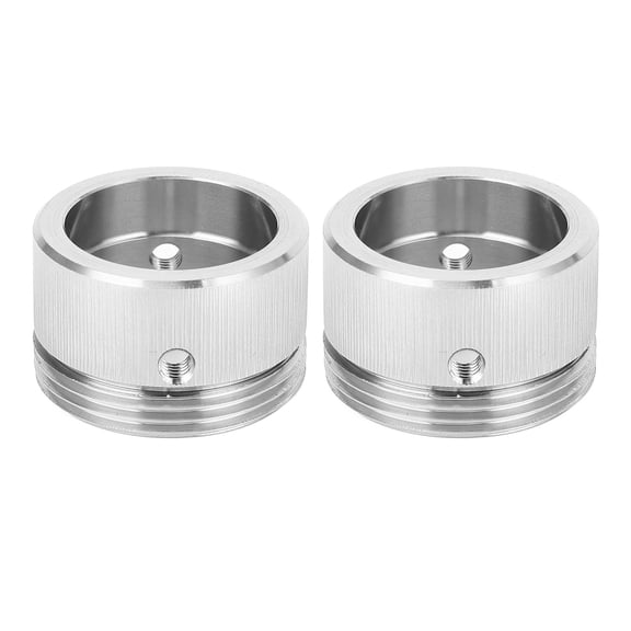 M Buder 2Pcs Heat Valve Adapter Set 304 Stainless Steel Thermostat RA Adapter Vertical Stripes Appearance M30 X 1.5 For Home Heating Radiators Accessories Replacement (4.72 inches / 12 cm)