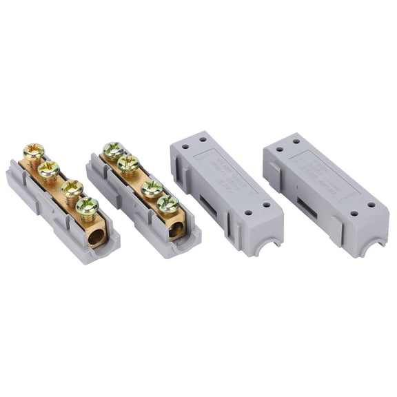 M Buder 2Pcs I-Type Terminal Block Quick Splice Snap Wire Connector for Industrial Equipment S-16 High Power 1000V 80A Brass PC Splicing Connector Box for Electrical Circuits (1.9x0.6x0.8 inches)