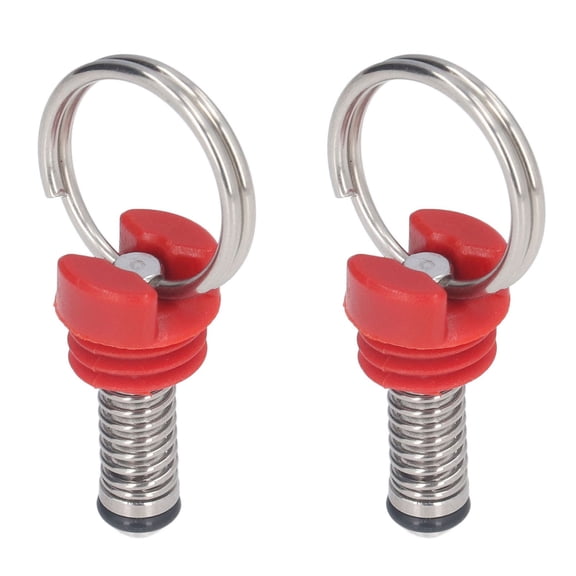 M Buder 2Pcs Keg Pressure Relief Valve Ball Lock Cornelius Style Lid Accessory Set Kit for Safety Red Replacement Parts for Homebrew Brewing Systems Secure Seal