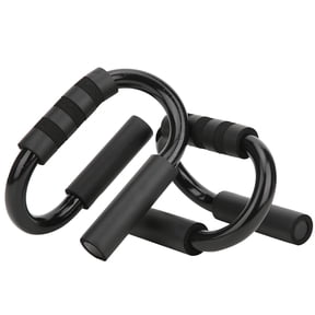 M Buder 2Pcs S-Shape Push-Up Bar Bracket with Foam Grip for Chest Muscle Exercise Indoor Fitness Equipment (9.84 inches / 25 cm)