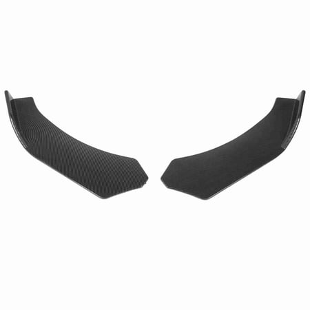 M Buder 2Pcs Universal Front Bumper Lip Splitter Protector Carbon Fiber Pattern ABS Material 22.4in Vehicle Diffusers Winglets Exterior Car Accessories
