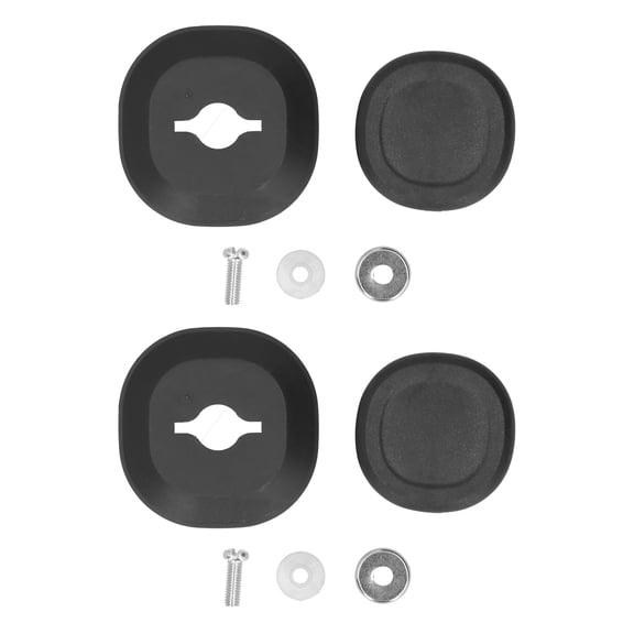 M Buder 2Pcs Universal Replacement Pot Lid Knobs Heat-Resistant Phenolic Plastic Pan Cover Handle with Screws Washers Cookware Accessories Black 1.77 inches / 4.5 cm