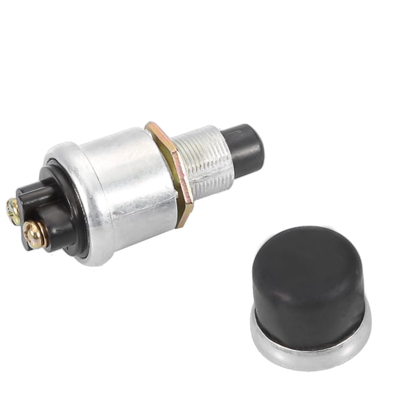 M Buder 2Pin 12V 20A Waterproof Car Boat Bike Switch Push Button Horn Engine Start Heavy Duty Universal Die-cast Aluminum Replacement Part for Vehicle Marine