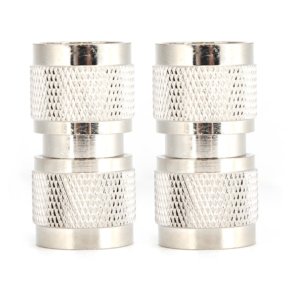 M Buder 2pcs 50ohms Brass N Type Male to Male Adapter Straight Connector 1.57 inches / 4 cm