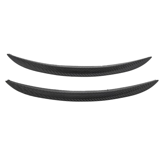 M Buder 2pcs Car Wheel Eyebrow Trim Strip Carbon Fiber Style Decorative Cover Protection Universal Fit For Most Cars Replacement Parts Accessories Automotive Exterior Trim