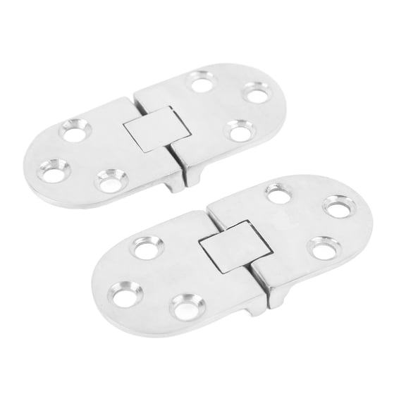M Buder 2pcs Heavy Duty Door Hinge 316 Stainless Steel Marine Grade Hinge for Boat RV Door Window 66x30mm 2.6x1.2 inches Replacement Hardware Accessories for Hatch Cover Ship Yacht Marine Safety
