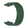 thumbnail image 1 of M Buder 2pcs Magnet Replacement Watch Straps Silicone Magnetic Closure Watch Strap for Mi Band 8 Pro OD Green, Adjustable Unisex Sport Wristband, Water-Resistant (8.7 inches / 22.1 cm) [cite: 30], 1 of 6