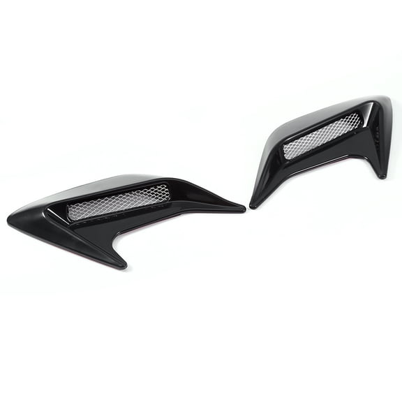 M Buder 2x Car Decorative Air Scoop Outlet Flow Intake Hood Vent Bonnet Universal DIY Black (5.1 inches / 13 cm)