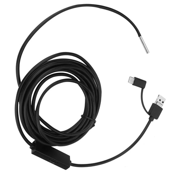 M Buder 3 in 1 Borescope for Android Type-C Mobile Phone, 3.9mm Ultra-Thin Lens HD Waterproof Industrial Endoscope Snake Inspection Camera, 16.4 ft / 5 m Cable