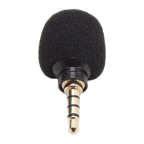 M Buder 3.5mm Mini Microphone Noise Reduction Video Recording Tiny Phone Microphone for Vlogging and Live Streaming on Cameras and Phones (3.94 inches / 10 cm) - Ultimate Vocal Clarity