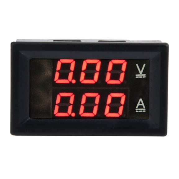 M Buder 3 Digit DC 0-100V 10A/50A Dual LED Panel Voltmeter Ammeter Gauge Multi-Function Backlit Digital Tester (1.89 x 1.14 x 0.83 inches / 48 x 29 x 21 mm)