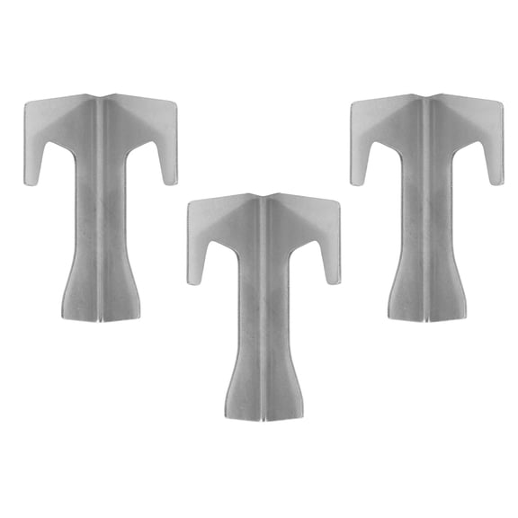 M Buder 3 Pcs Barbecue Fire Plate Spacer Stainless Steel BBQ Pan Gasket Holder Grill Mat Support Stand 3.03 inches / 7.7 cm