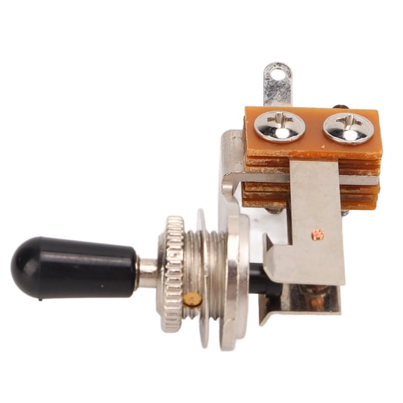 M Buder 3-Way L Shaped Toggle Switch Electric Guitar Pickup Selector Replacement Tones Control Parts with Black Cap for LP EPI Style Guitars, 2.36 inches / 6 cm Length [cite: 10]