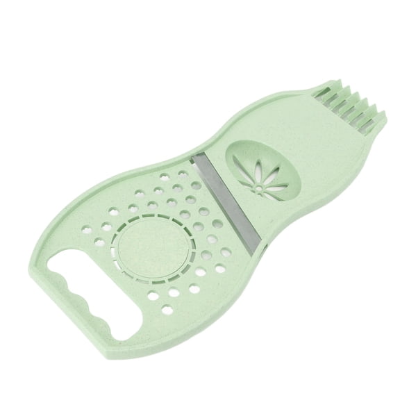 M Buder 3-in-1 Manual Citrus Lemon Squeezer, Multifunctional Kitchen Stainless Steel Anti-Rust Fruit Parer, Vegetable Cutter & Garlic Grinder with Ergonomic PP Handle (Green, 10.2 x 4.7 x 1.9 inches)