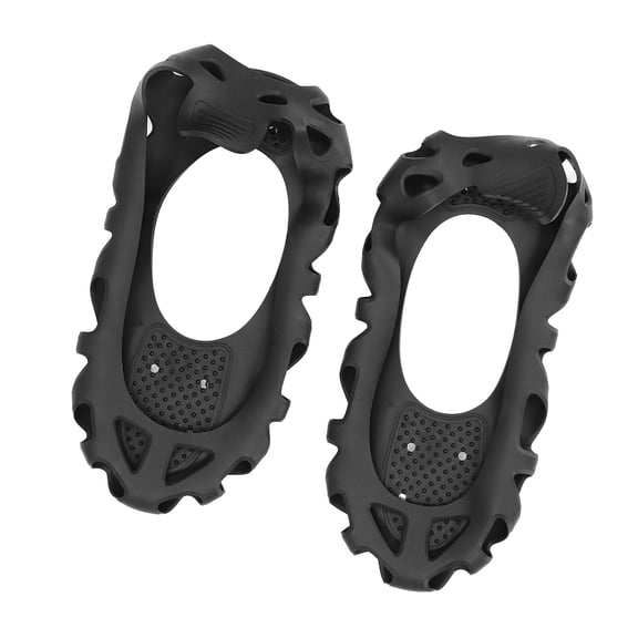 M Buder 30 Teeth Ice Cleats Anti Slip TPE Alloy Lightweight Reusable Snow Traction Grippers for Outdoor Mountaineering Hiking Walking Climbing Boots Shoes Size M (12.60 inches / 32 cm)