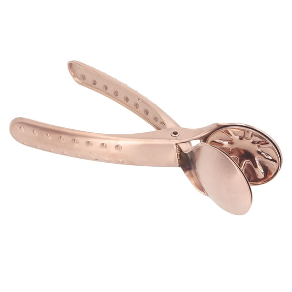 M Buder 304 Stainless Steel Chestnut Opener Rose Gold CrossShaped Nutcracker with Comfortable Grip, RustResistant, Portable for Kitchen & Outdoor Use
