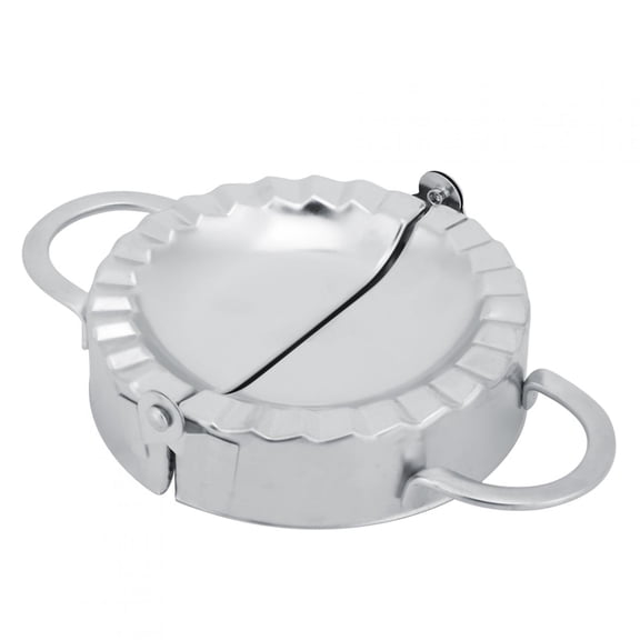 M Buder 304 Stainless Steel Dumpling Maker Set, Manual Dumpling Wrapper Cutter and Dough Press Molds for Home Kitchen, 3-Piece Kit (6.7 inches / 17 cm)