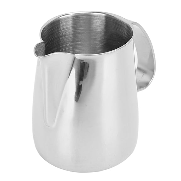 M Buder 304 Stainless Steel Milk Frother & Steamer Pitcher 350ml – Precision Spout, Ergonomic Handle, Dual‑Use Water & Coffee Cup