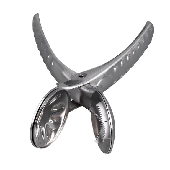 M Buder 304 Stainless Steel Portable Nutcracker Sharp Chestnut Opener with Ergonomic NonSlip Handle & SpringLoaded Design