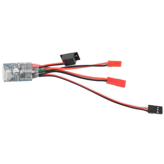 M Buder 30A RC Brushed ESC Motor Electric Speed Controller with Brake Forward Backward Function for RC Car Boat Model DIY Parts 3.0V to 9.4V 2KHz Frequency (1.57 x 0.79 x 0.39 inches / 4 x 2 x 1 cm)