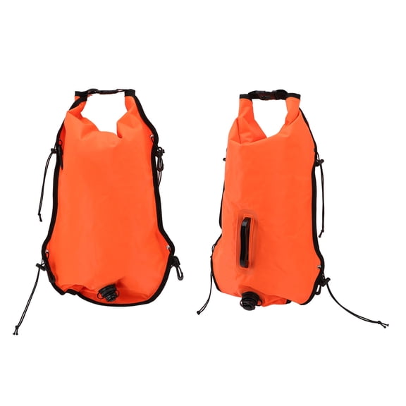 M Buder 30L Swim Buoy Dry Bag, Waterproof Float Gear for Surfing, Paddleboarding, Rafting & Swimming, PU Material Safety Floatation Device Storage Pouch, 21.65 inches / 55 cm Height, Multicolor