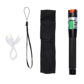 M Buder 30km Rechargeable Visual Fault Locator, 2.5mm Universal Connector Fiber Optic Tester for Network Cable Tracing and Routing (7.87 inches / 20 cm)