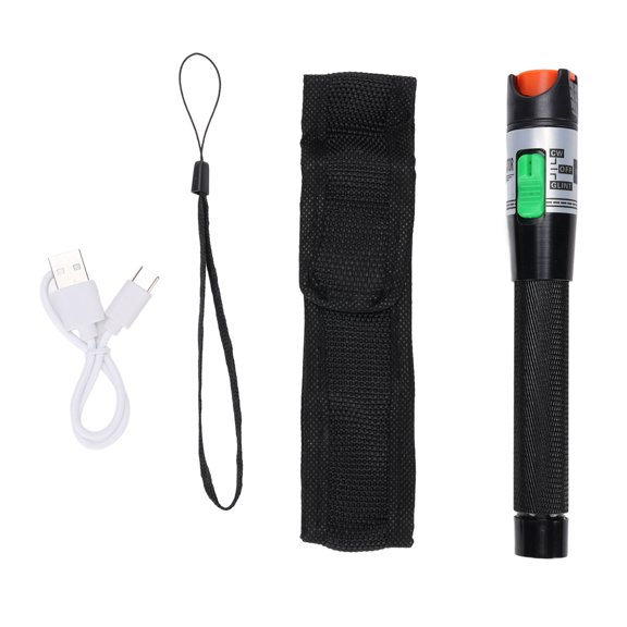 M Buder 30km Rechargeable Visual Fault Locator, 2.5mm Universal Connector Fiber Optic Tester for Network Cable Tracing and Routing (7.87 inches / 20 cm)