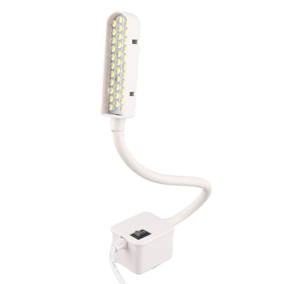 M Buder 33LED Sewing Machine Light Super Bright Portable Work Lamp with 360-Degree Adjustable Metal Gooseneck Strong Magnetic Base Energy Saving Reading Desk Light US Plug 110-240V
