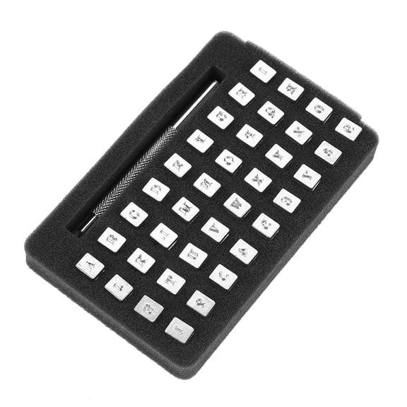 M Buder 36Pcs Steel Letter Number Leather Stamper Punching Tool Set for DIY Craft Printing (3mm)