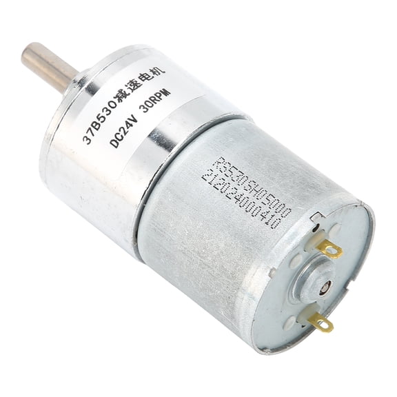 M Buder 37B530 DC Gear Motor 24V 30RPM High Torque Turbine Worm Speed Reduction Motor