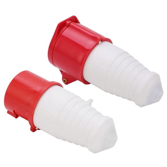 M Buder 380-415V 16A Industrial Power Connector Set 4-Pin 3-Phase IP44 Waterproof Plug 5.12 inches / 13 cm