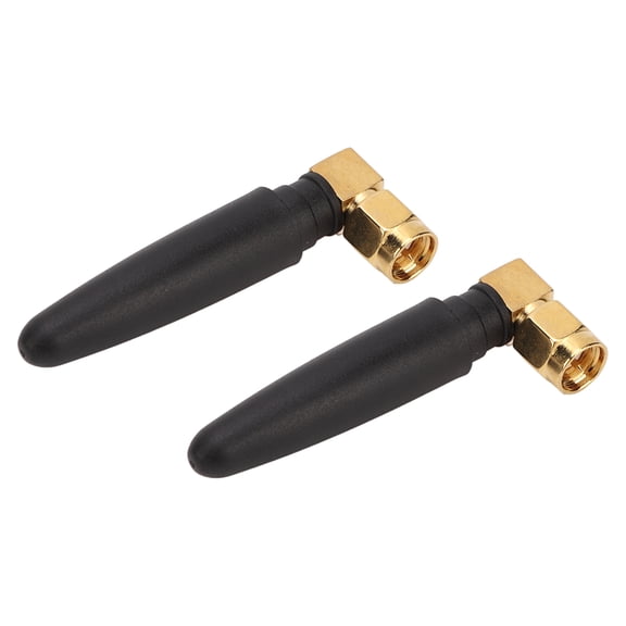 M Buder 3DBI High Gain Network Antenna Omnidirectional SMA Male Inner Pin for IoT Gateways and Smart Security Devices, Bend Type Flexible Signal Booster Accessory, 2 Pack