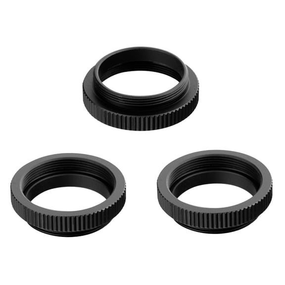 M Buder 3PCS Metal 5mm C to CS Mount Adapter 25.4mm Thread Lens Converter Ring for Security CCTV Camera