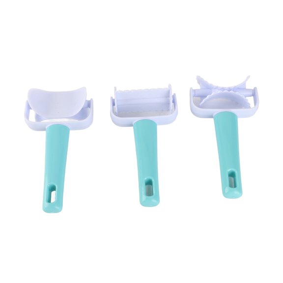 M Buder 3Pcs Dough Rolling Cutter Lattice Roller and Pastry Wheel Set for DIY Baking Wonton Biscuit Cookies Dumpling Cake Making, Professional Kitchen Cutters Tools, 6.7 in / 17 cm